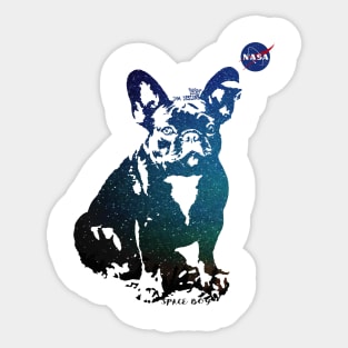 Frenchie Space Team Sticker